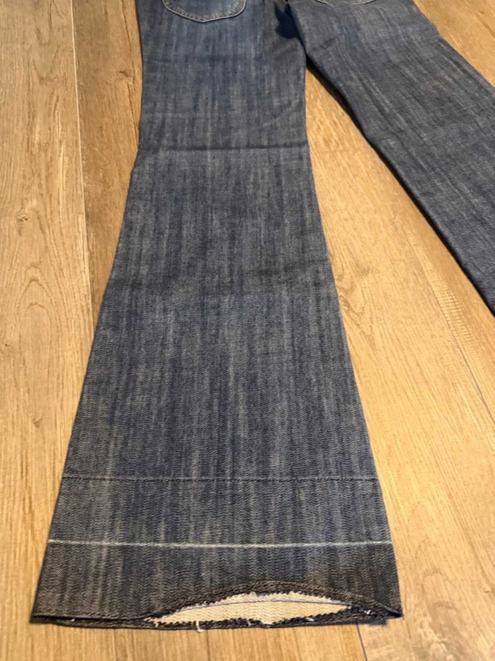 INC International Concepts Dark Blue Wide-Leg Jeans with Button Front - Picture 7 of 8